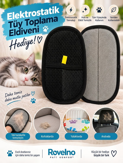 Rovelno Pati Konfor™ | 2’si 1 Arada Kedi Yatağı
